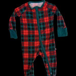 Little Sleepies Tartan Plaid 3-6m Zippy